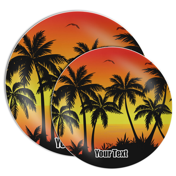 Tropical Sunset Melamine Plates - PARENT/MAIN