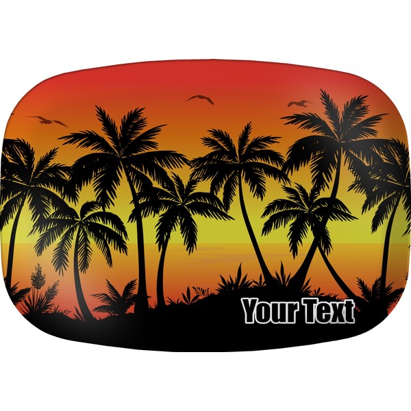 Custom Tropical Sunset Melamine Platter (Personalized)
