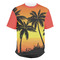 Tropical Sunset Men's Crew Neck T Shirt Medium - Main