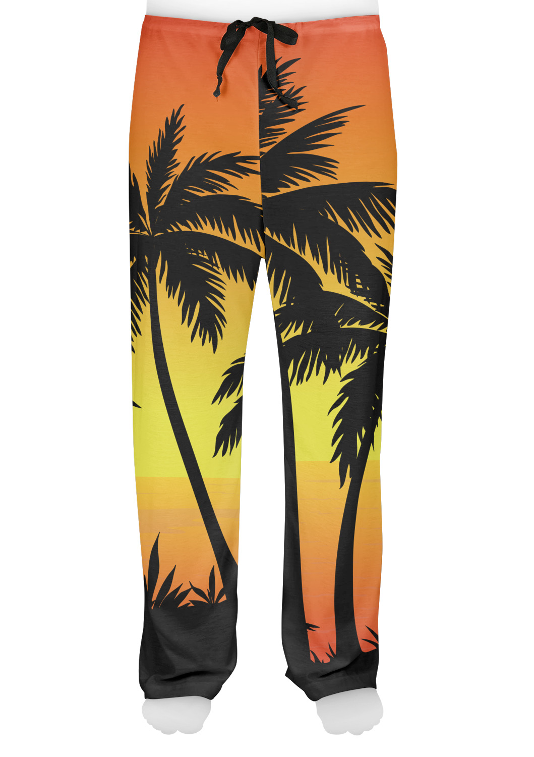 Custom Tropical Sunset Mens Pajama Pants - 2XL | YouCustomizeIt