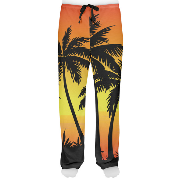 Tropical Sunset Men's Pjs Front - on model
