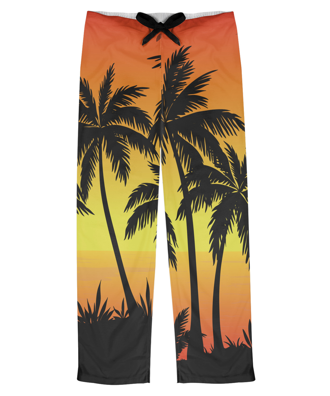 Custom Tropical Sunset Mens Pajama Pants | YouCustomizeIt