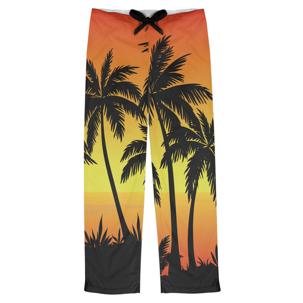 Custom Tropical Sunset Mens Pajama Pants - 2XL