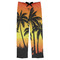 Tropical Sunset Mens Pajama Pants - Flat