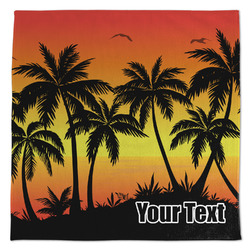 Tropical Sunset Microfiber Dish Towel (Personalized)