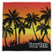 Tropical Sunset Microfiber Dish Towel (Personalized)