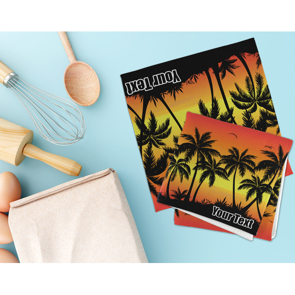 Tropical Sunset Microfiber Dish Rag - LIFESTYLE