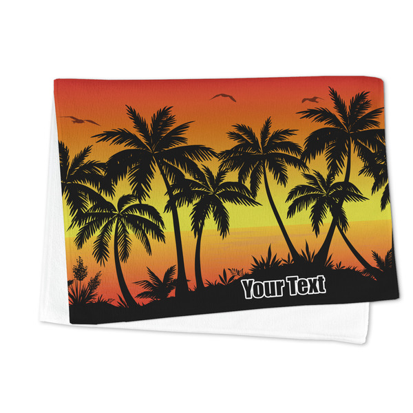 Tropical Sunset Microfiber Dish Towel - FOLDED HALF