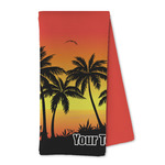 Tropical Sunset Kitchen Towel - Microfiber (Personalized)
