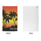 Tropical Sunset Microfiber Golf Towels - APPROVAL