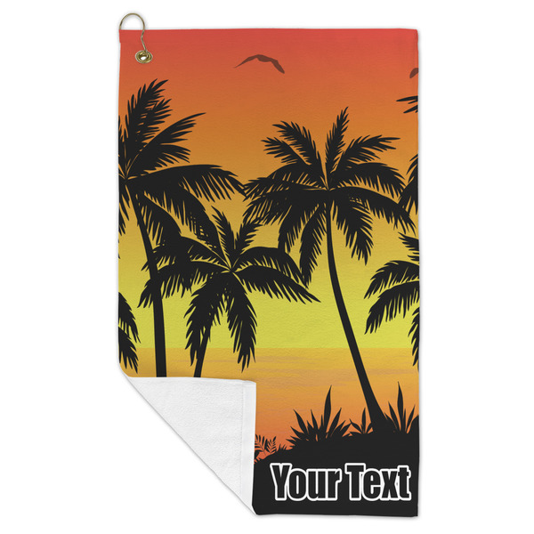 Tropical Sunset Microfiber Golf Towels - FOLD