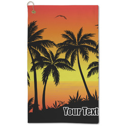 Tropical Sunset Microfiber Golf Towel (Personalized)