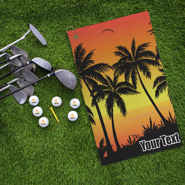 Tropical Sunset Microfiber Golf Towels - LIFESTYLE