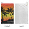 Tropical Sunset Microfiber Golf Towels - Small - APPROVAL