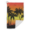 Tropical Sunset Microfiber Golf Towels Small - FRONT FOLDED