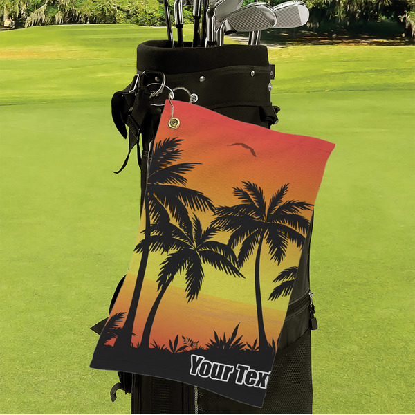 Tropical Sunset Microfiber Golf Towels - Small - LIFESTYLE