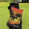 Tropical Sunset Microfiber Golf Towels - Small - LIFESTYLE