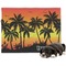 Tropical Sunset Microfleece Dog Blanket - Regular