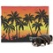 Tropical Sunset Dog Blanket - Regular (Personalized)