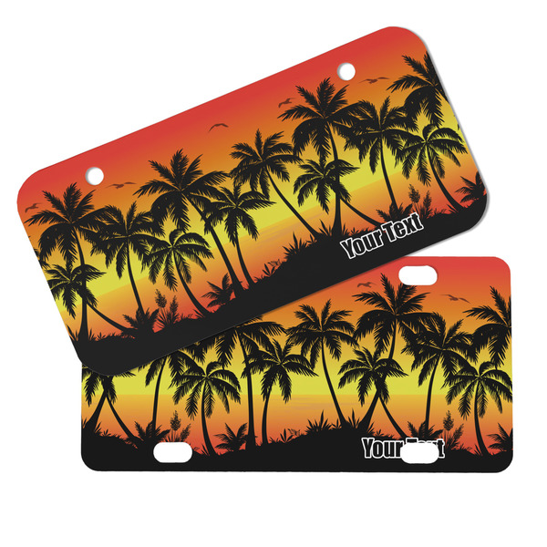 Tropical Sunset Mini License Plates - MAIN (4 and 2 Holes)