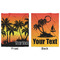 Tropical Sunset Minky Blanket - 50"x60" - Double Sided - Front & Back