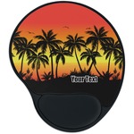 Tropical Sunset Mouse Pad with Wrist Support