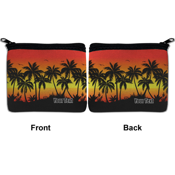 Tropical Sunset Neoprene Coin Purse - Front & Back (APPROVAL)