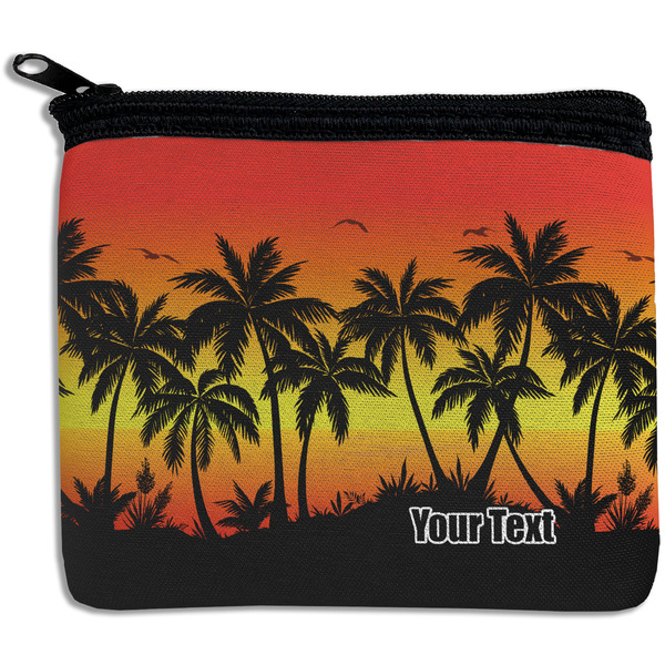 Custom Tropical Sunset Rectangular Coin Purse (Personalized)