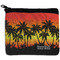 Tropical Sunset Neoprene Coin Purse - Front