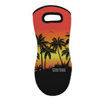 Tropical Sunset Neoprene Oven Mitt w/ Name or Text