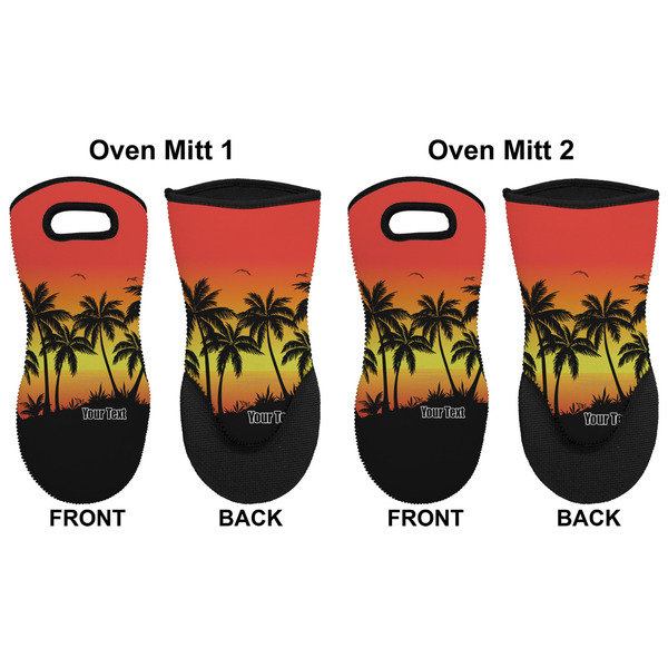Tropical Sunset Neoprene Oven Mitt - Set of 2 - Approval