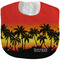 Tropical Sunset New Baby Bib - Closed and Folded