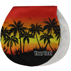Tropical Sunset Burp Pad - Velour w/ Name or Text