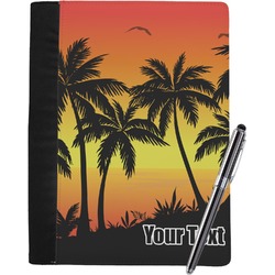 Tropical Sunset Notebook Padfolio - Large w/ Name or Text