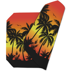 Tropical Sunset Dining Table Mat - Octagon (Double-Sided) w/ Name or Text