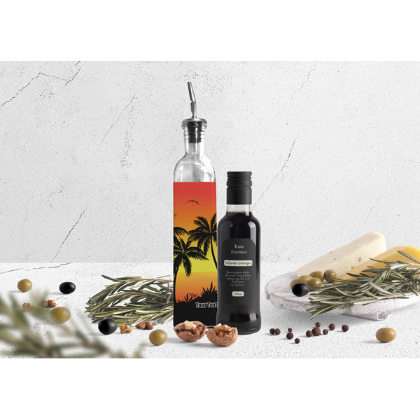Tropical Sunset Oil Dispenser Bottle - Lifestyle Photo