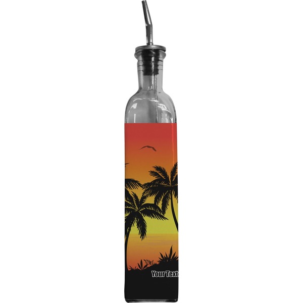 Custom Tropical Sunset Oil Dispenser Bottle (Personalized)