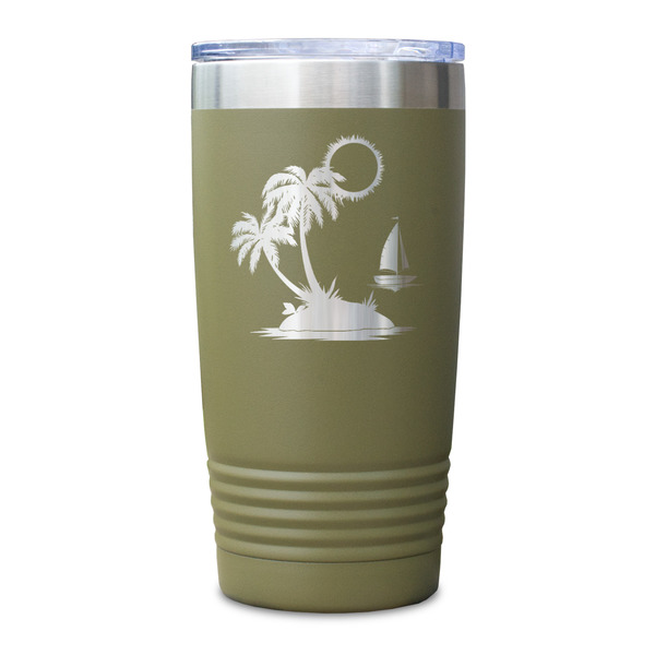 Tropical Sunset Olive Polar Camel Tumbler - 20oz - Single Sided - Approval