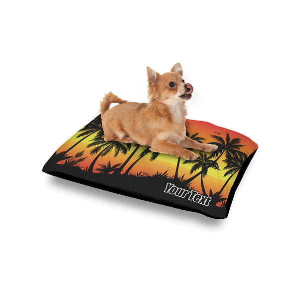 Tropical Sunset Outdoor Dog Beds - Small - IN CONTEXT