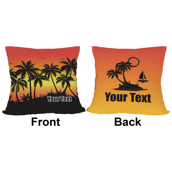 Tropical Sunset Outdoor Pillow - 16x16