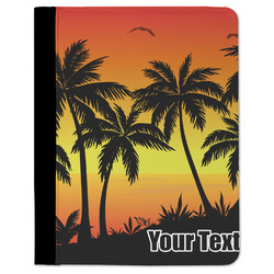 Tropical Sunset Padfolio Clipboard - Large (Personalized)
