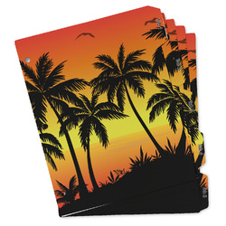 Tropical Sunset Binder Tab Divider - Set of 5 (Personalized)