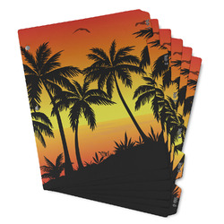 Tropical Sunset Binder Tab Divider - Set of 6 (Personalized)