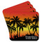 Tropical Sunset Paper Coasters - Front/Main