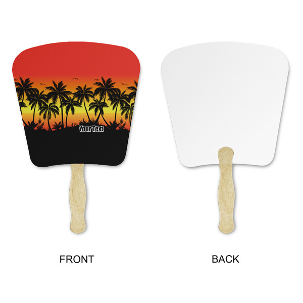Tropical Sunset Paper Fans - Approval