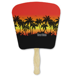 Tropical Sunset Paper Fan (Personalized)