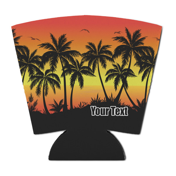 Custom Tropical Sunset Party Cup Sleeve - with Bottom (Personalized)