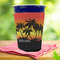 Tropical Sunset Party Cup Sleeves - with bottom - Lifestyle