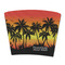 Tropical Sunset Party Cup Sleeves - without bottom - FRONT (flat)