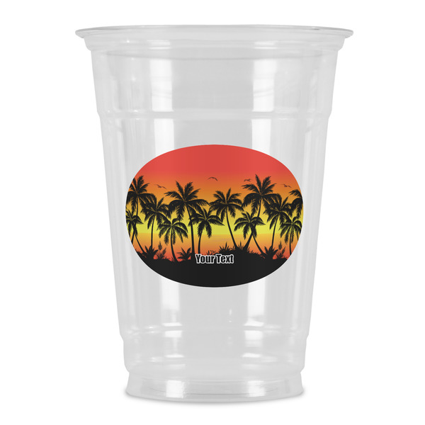 Custom Tropical Sunset Party Cups - 16oz (Personalized)